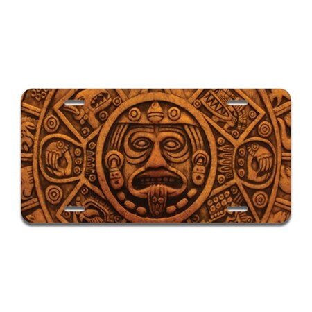 Amistad Aluminum License Plate - Carved Aztec AM2679603